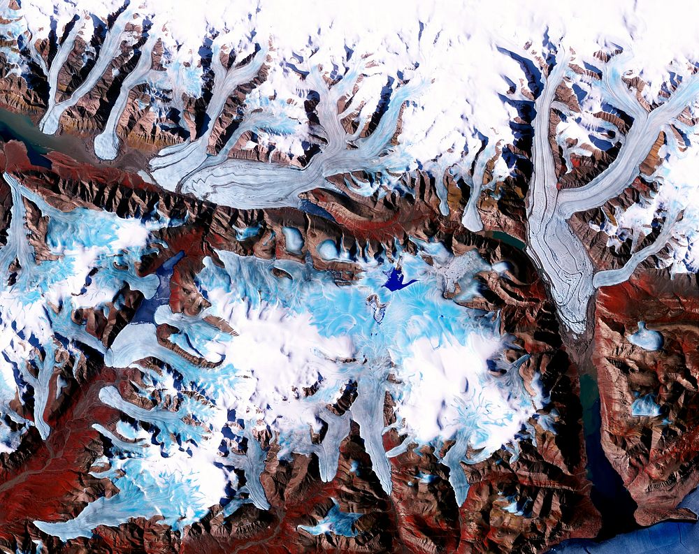 Ellesmere Island, which is part of the Qikiqtaaluk Region of the Canadian territory of Nunavut. Original from NASA.…