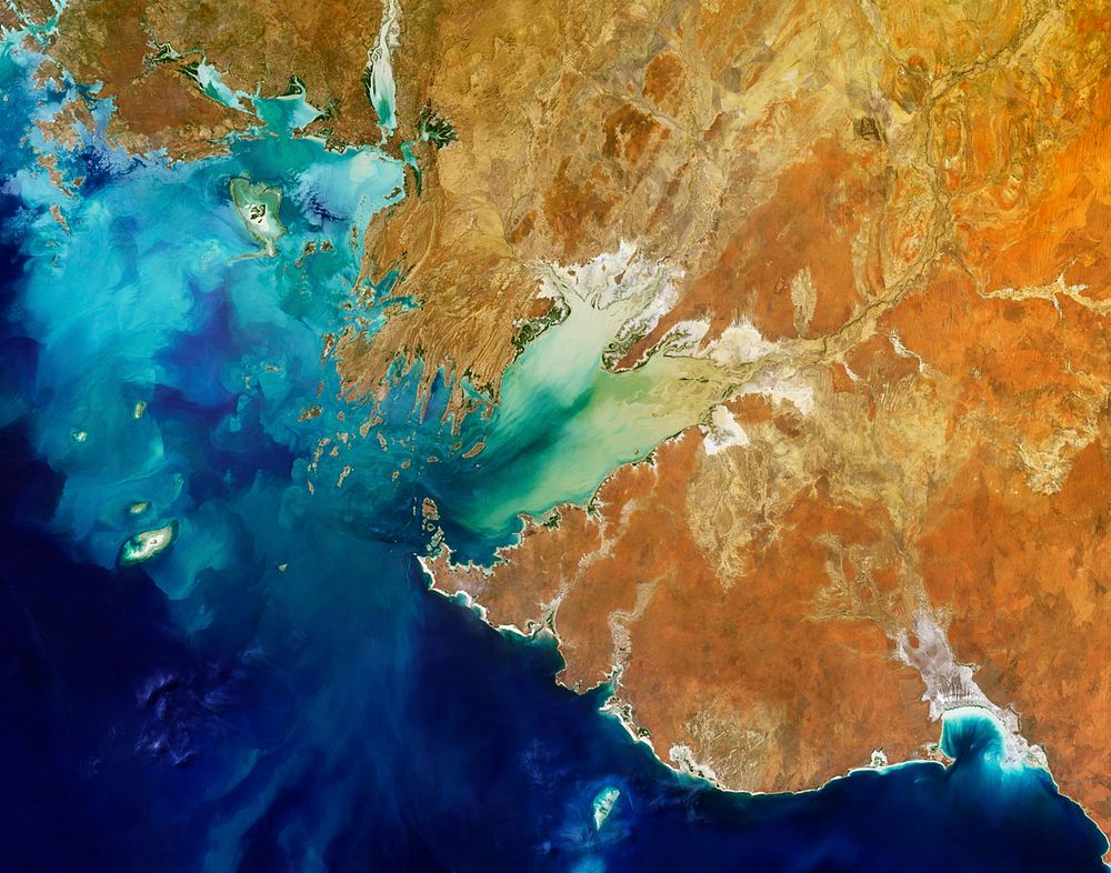 Parts of he Kimberley region of Western Australia. Original from NASA. Digitally enhanced by rawpixel.