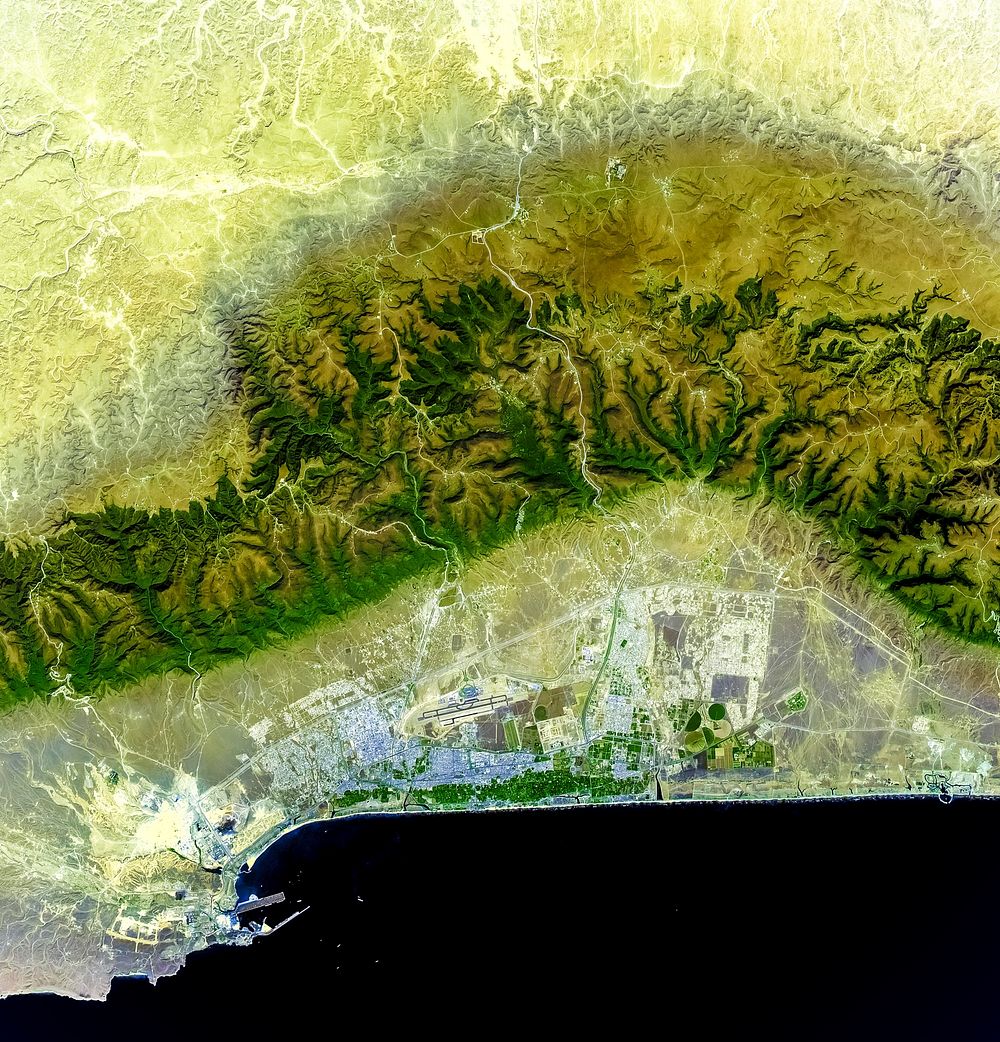 Salalah, Oman. Original from NASA. Digitally enhanced by rawpixel.