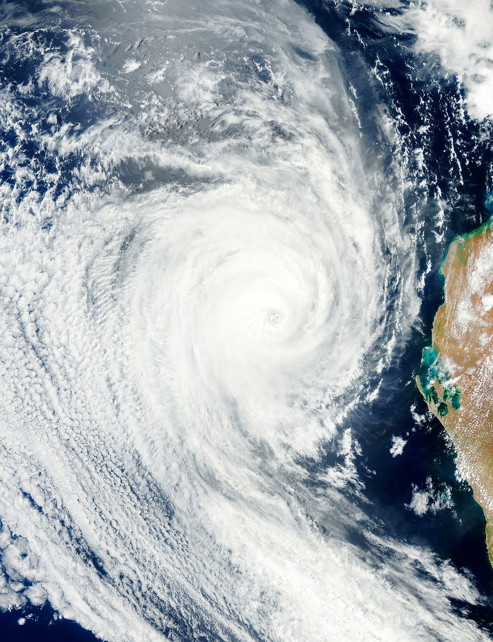 Tropical Cyclone Bianca. Original from NASA. Digitally enhanced by rawpixel.