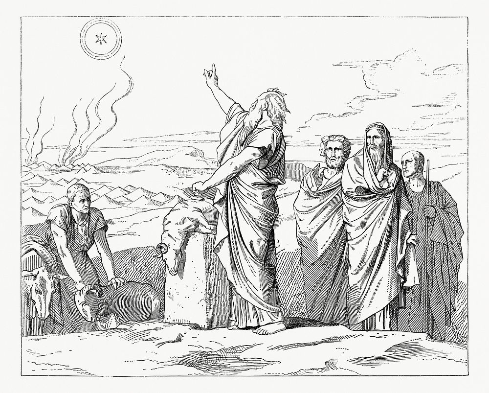 Appearance of the Star in Balaam (1862) from Gazette Des Beaux-Arts, a French art review. Digitally enhanced from our own…