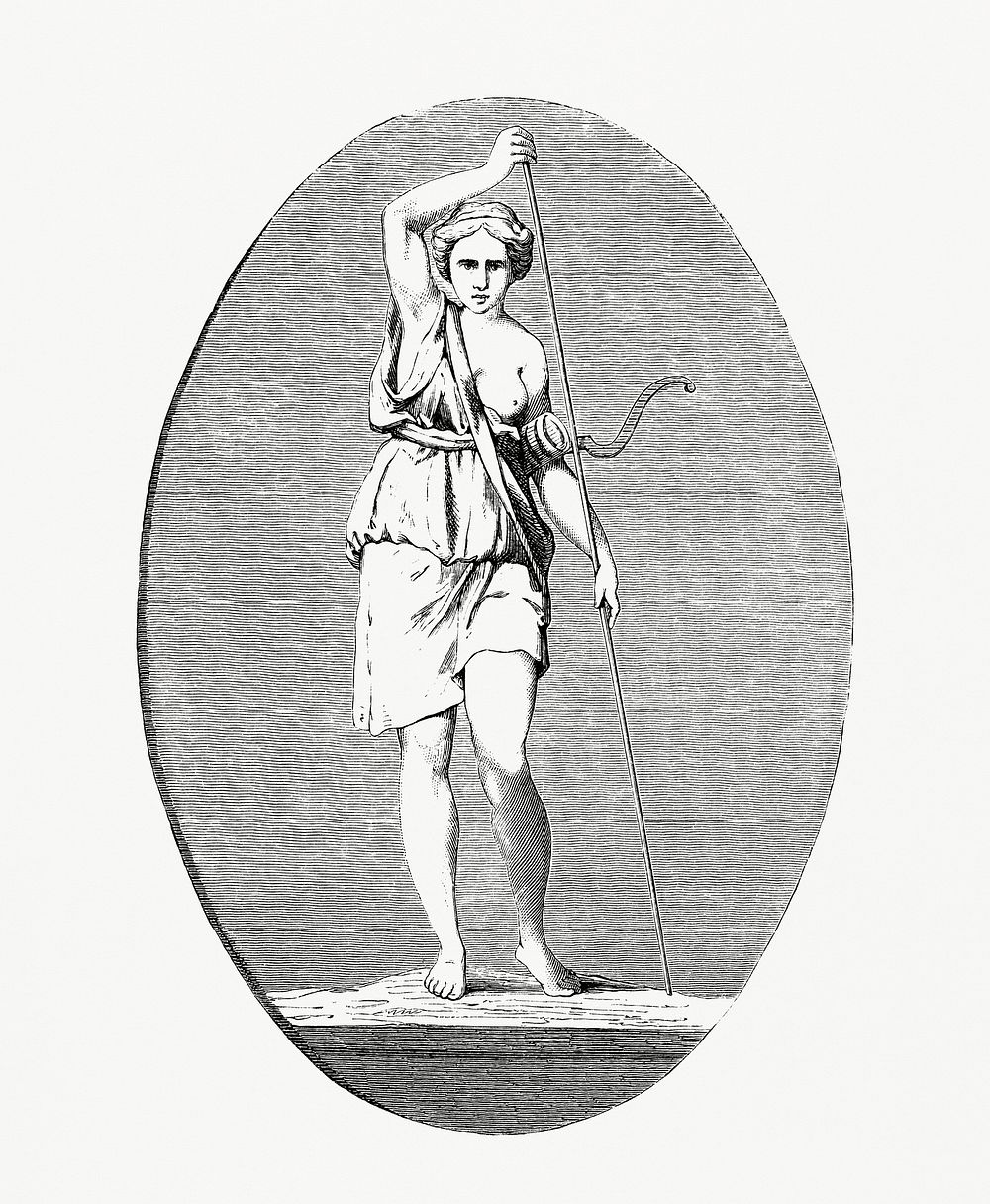 Vintage illustration of Greek Woman