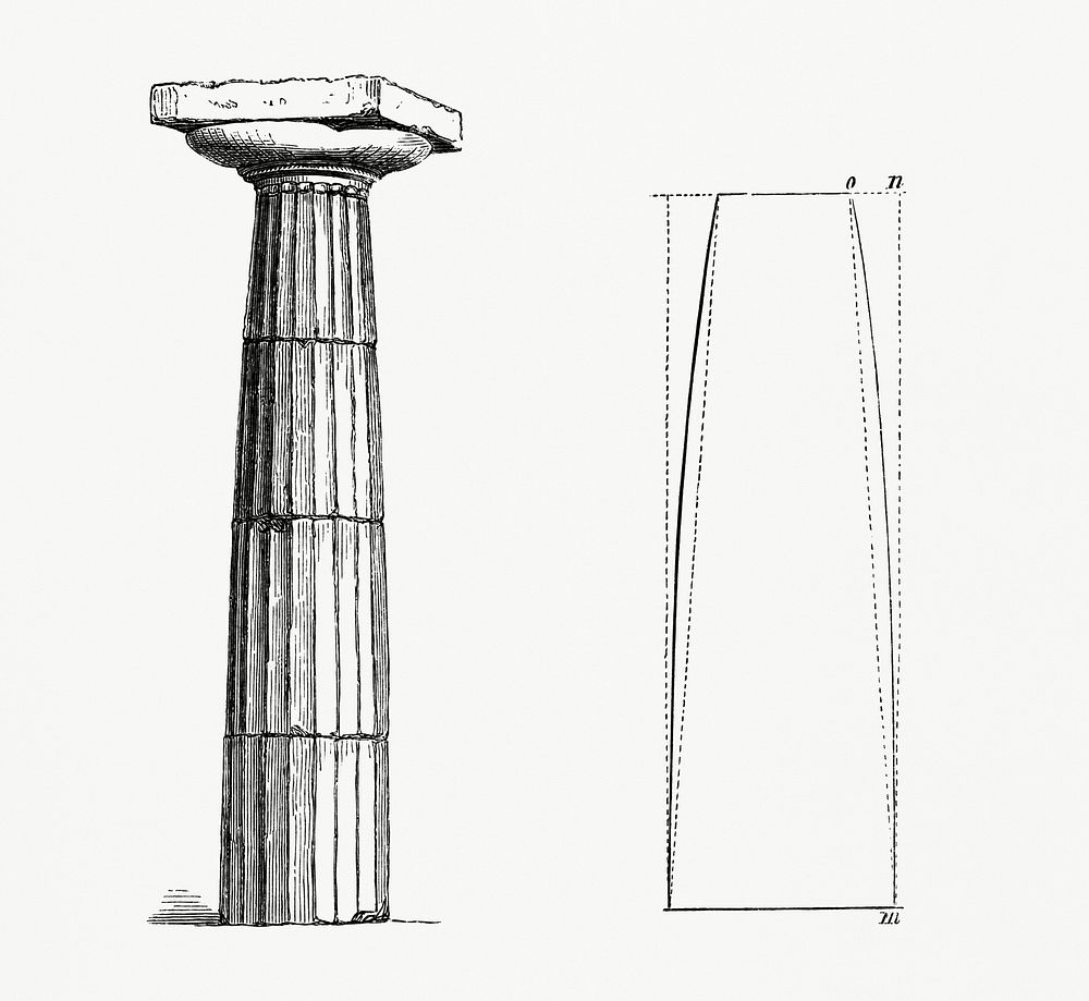 Vintage illustration of Column Design