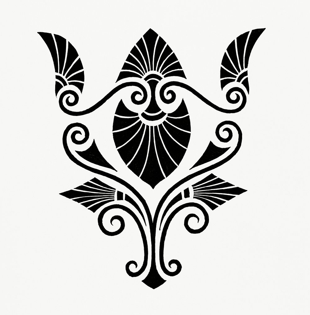 Elegant Decorative Design (1862) from Gazette Des Beaux-Arts, a French art review. Digitally enhanced from our own facsimile…