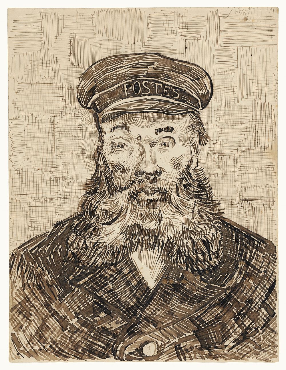 Portrait of Joseph Roulin (1888) by Vincent Van Gogh. Original from the J. Paul Getty Museum. Digitally enhanced by rawpixel.