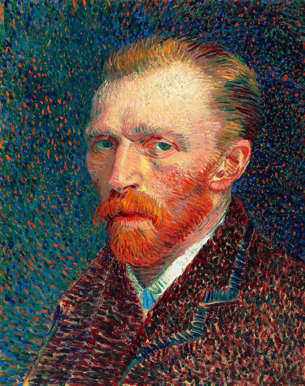 Vincent Van Gogh's Self-Portrait (1887). Famous artworks, original from the Art Institute of Chicago. Digitally enhanced by…