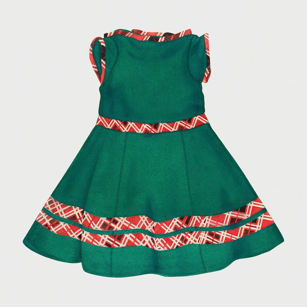 Child's Dress (1935&ndash;1942) by Mary D. Porter. Original from The National Gallery of Art. Digitally enhanced by rawpixel.