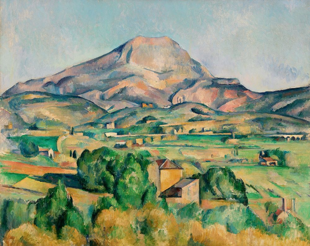Mont Sainte-Victoire (La Montagne Sainte-Victoire) (ca. 1892&ndash;1895) by Paul C&eacute;zanne. Original from Original from…