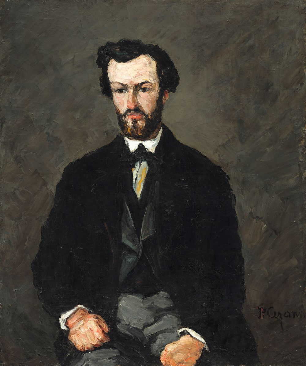 Antony Valabr&egrave;gue (1866) by Paul C&eacute;zanne. Original from The National Gallery of Art. Digitally enhanced by…