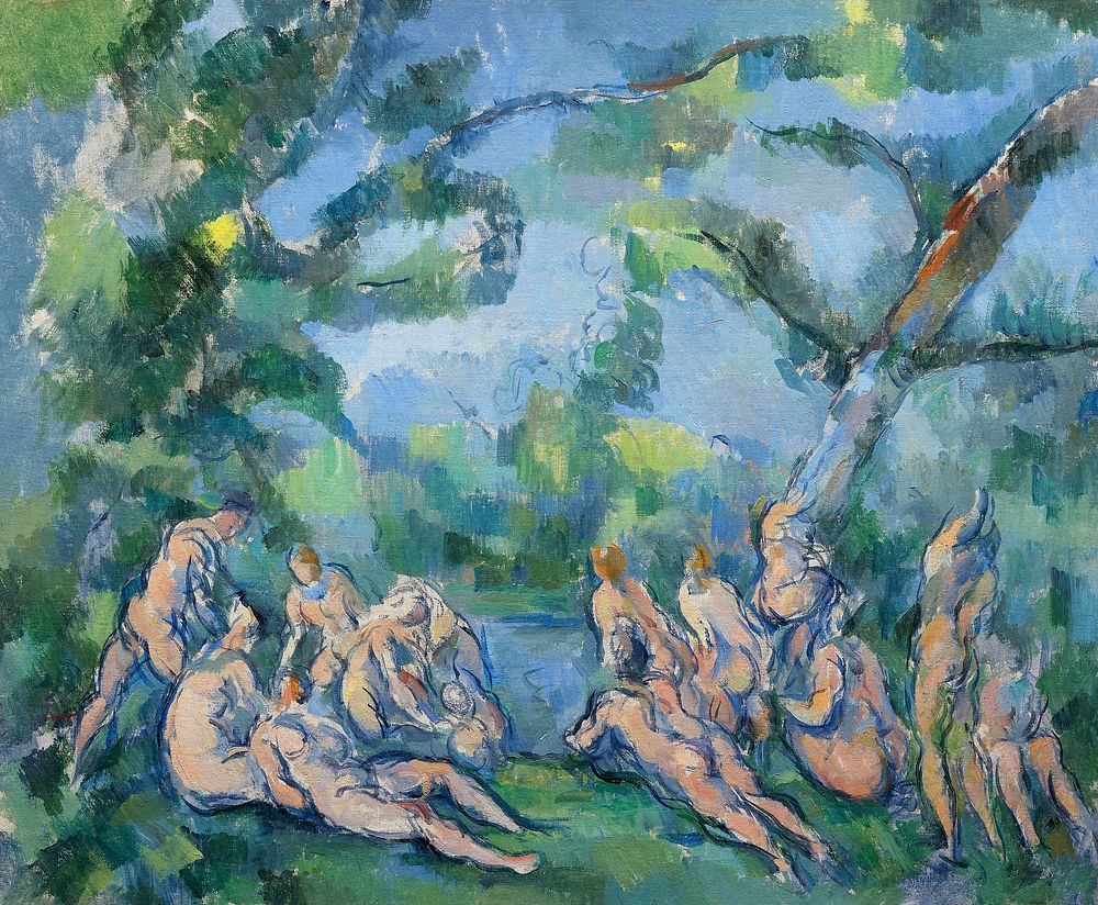 The Bathers (ca. 1899&ndash;1904) by Paul C&eacute;zanne. Original from The Art Institute of Chicago. Digitally enhanced by…