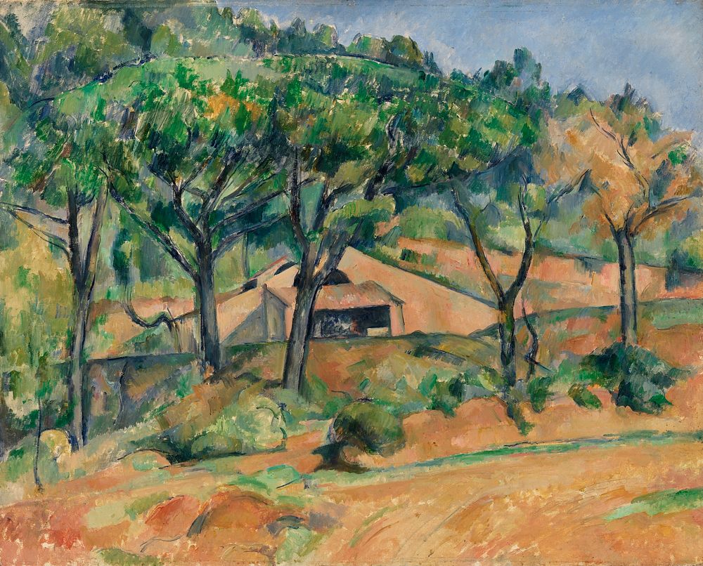 House in Provence (Maison en Provence) (ca.1890) by Paul C&eacute;zanne. Original from Original from Barnes Foundation.…