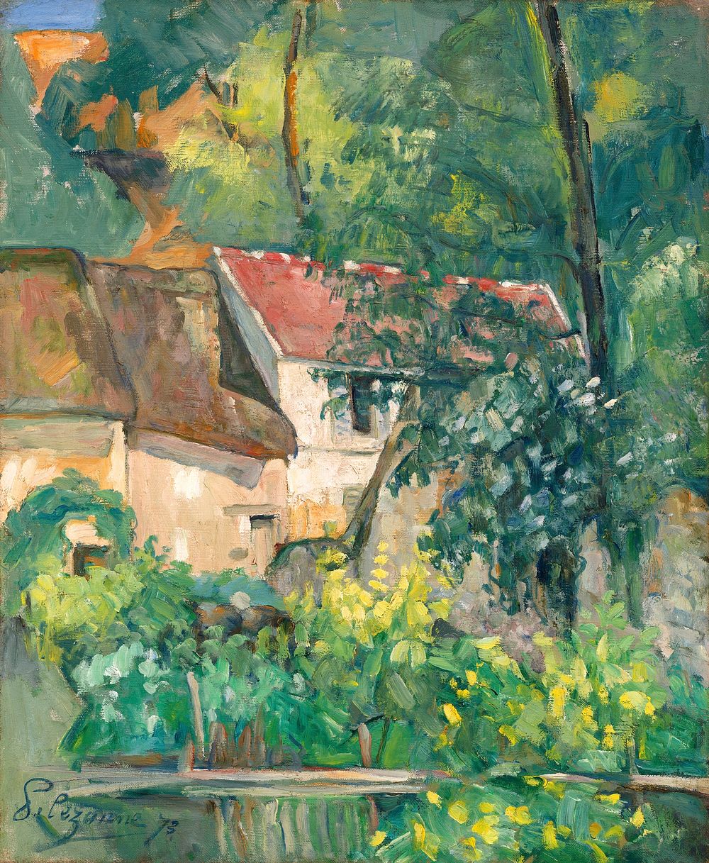 House of P&egrave;re Lacroix (1873) by Paul C&eacute;zanne. Original from The National Gallery of Art. Digitally enhanced by…