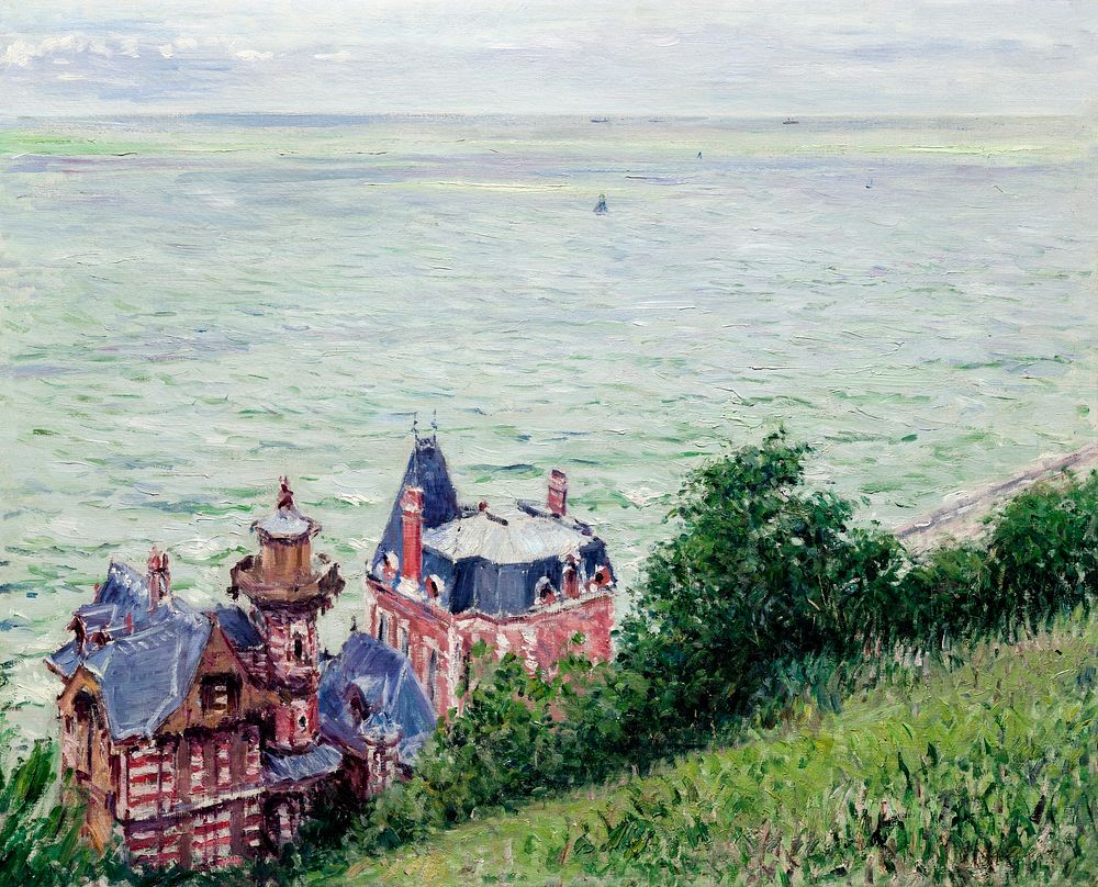 Villas at Trouville (1884) painting in high resolution by Gustave Caillebotte. Original from The Cleveland Museum of Art.…