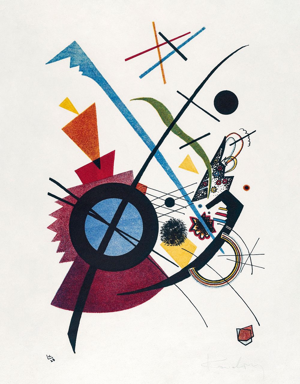 Violet(1923) litograph print in high resolution by Wassily Kandinsky. Original from The MET Museum. Digitally enhanced by…