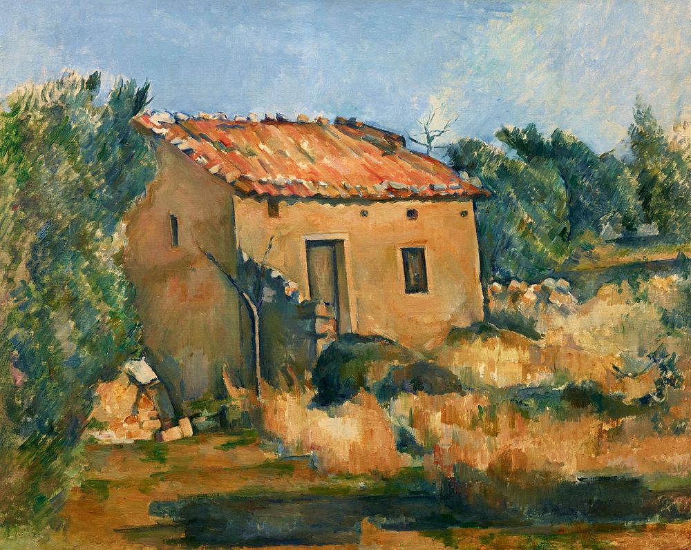 Paul C&eacute;zanne's Abandoned House near Aix-en-Provence (1885&ndash;1887) landscape painting. Original from the Dallas…
