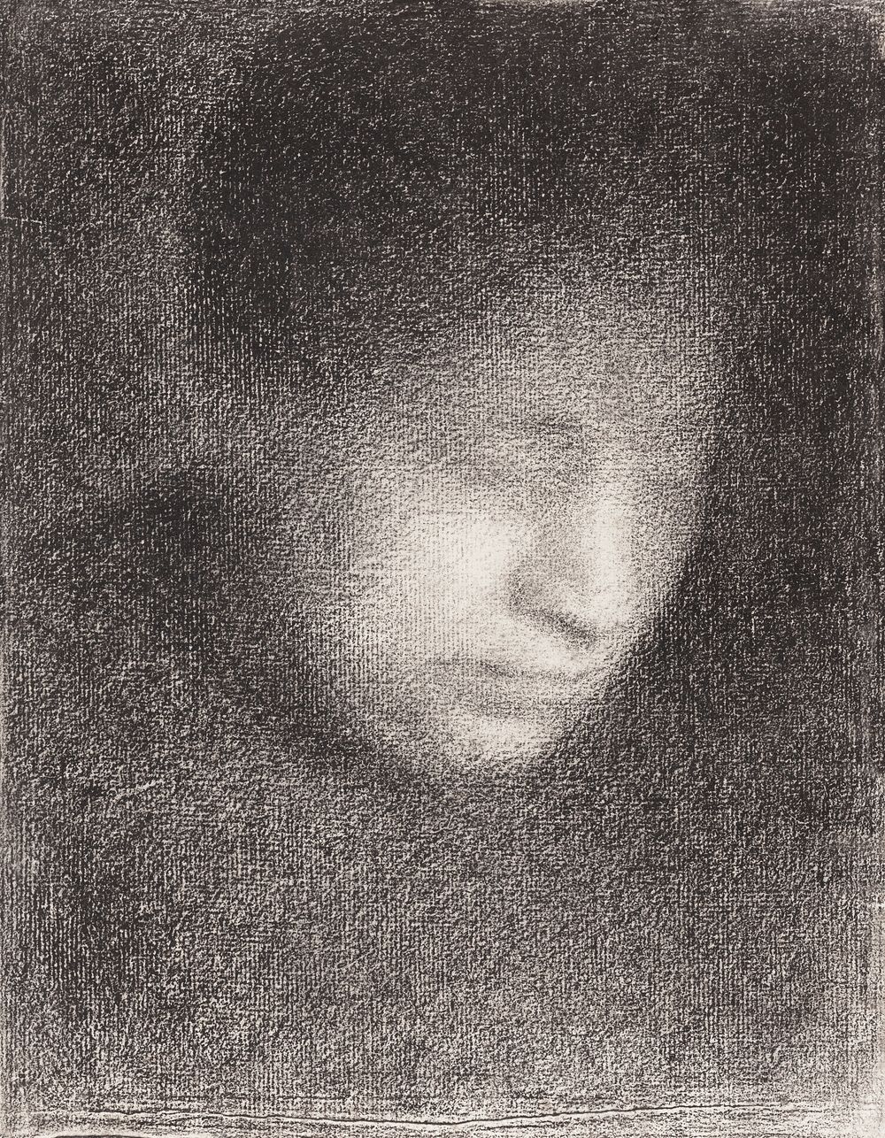 Georges Seurat's Madame Seurat, the Artist's Mother (1882&ndash;1883) famous drawing, Original from the Getty. Digitally…