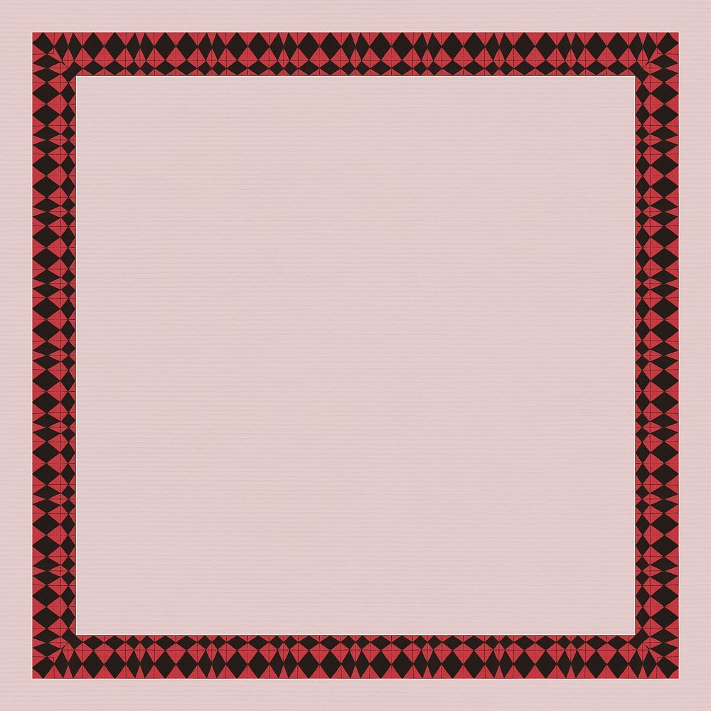 Frame psd with vintage red border, remixed from the artworks by Mario Simon