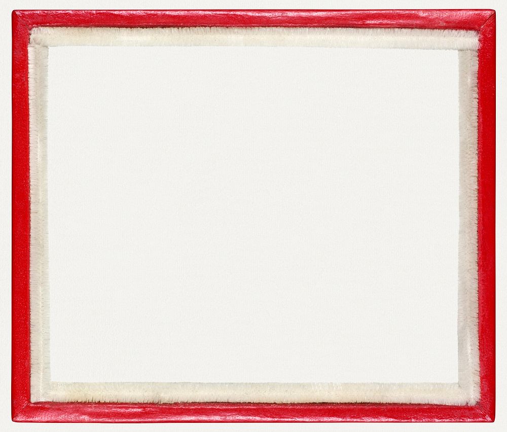 Red picture frame design element