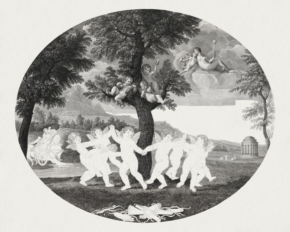 Amorini Celebrate the Rape of Proserpine (1805&ndash;1812) by Francesco Rosaspina. Original from The MET museum. Digitally…