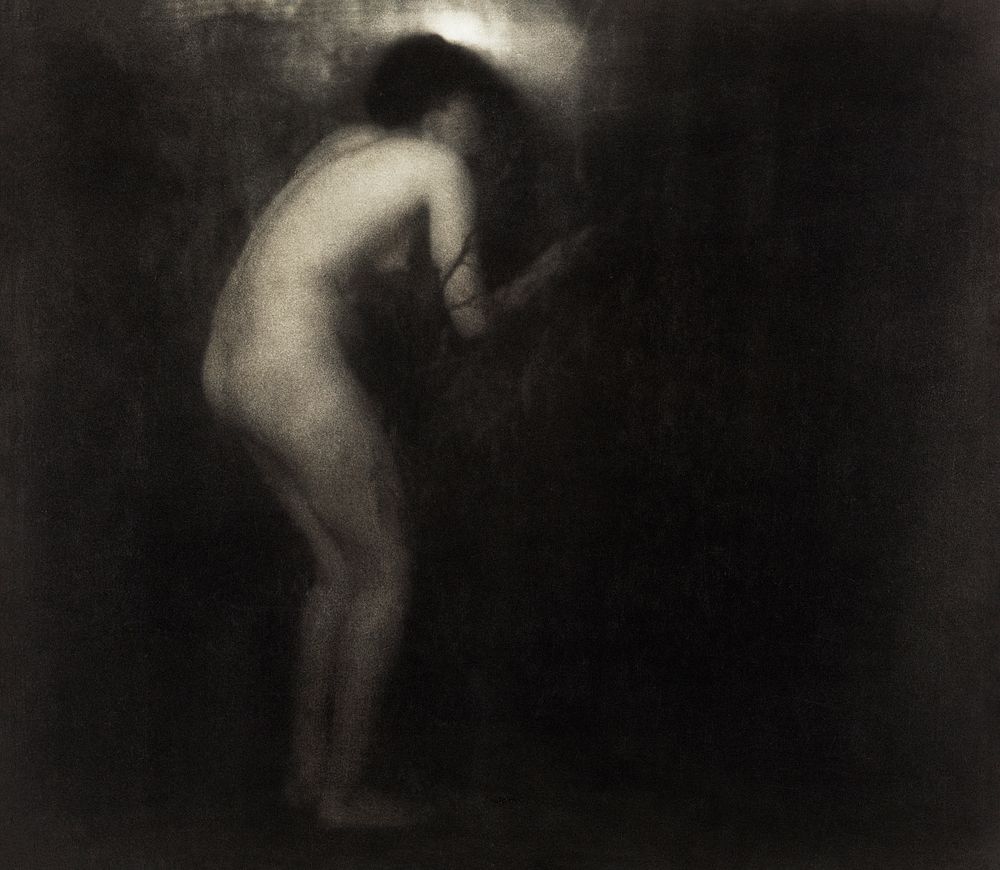 Erotic vintage naked woman, La Cigale by Edward Steichen (1879–1973). Original from The Getty. Digitally enhanced by…