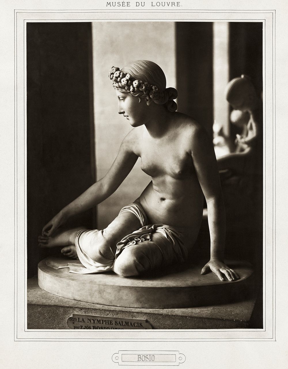 Naked woman sculpture, Mus&eacute;e du Louvre (ca. 1866) by Adolphe Braun. Original from The Getty. Digitally enhanced by…