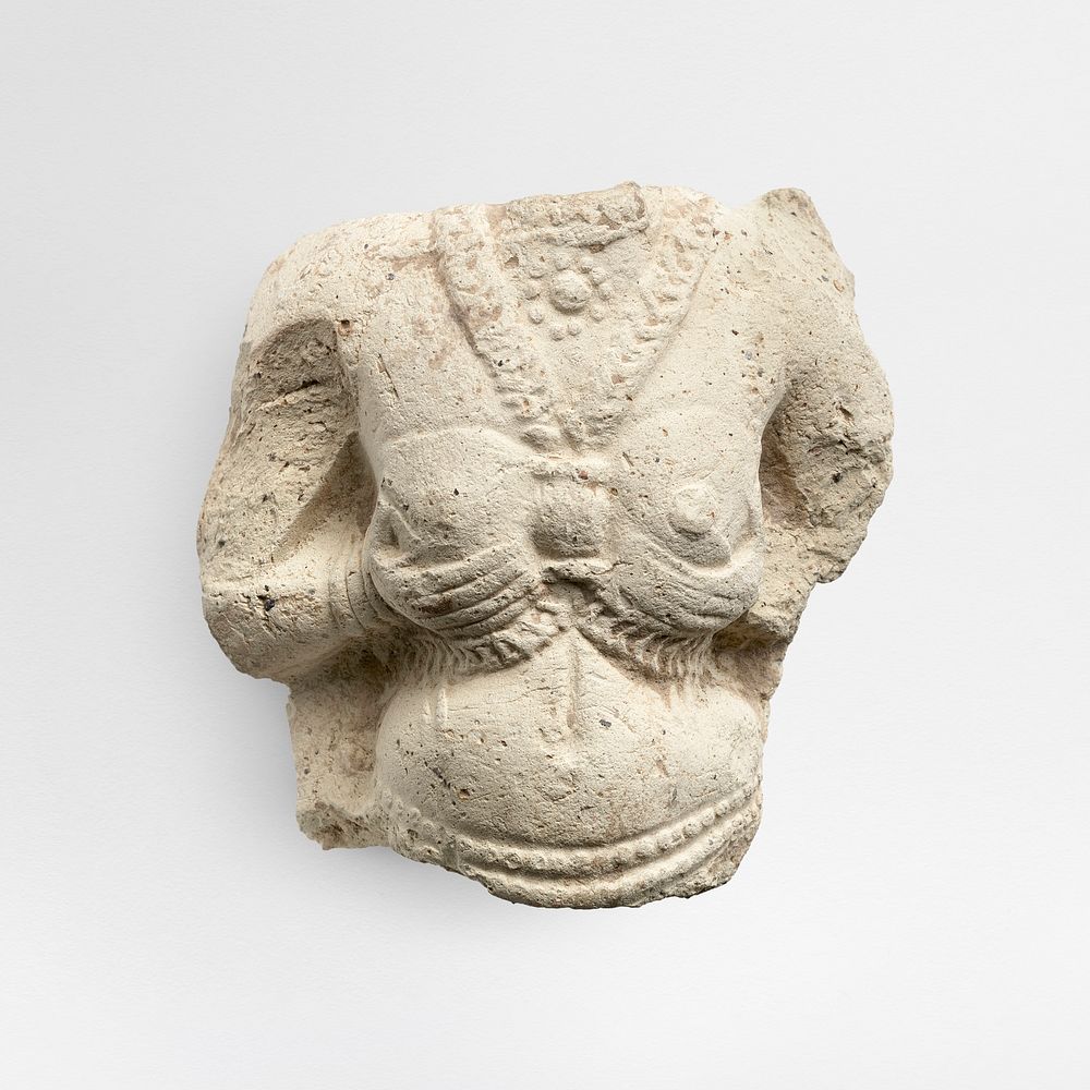 Sensual female breast sculpture, Figurine (ca. 1500&ndash;1100 B.C.). Original from The MET Museum. Digitally enhanced by…