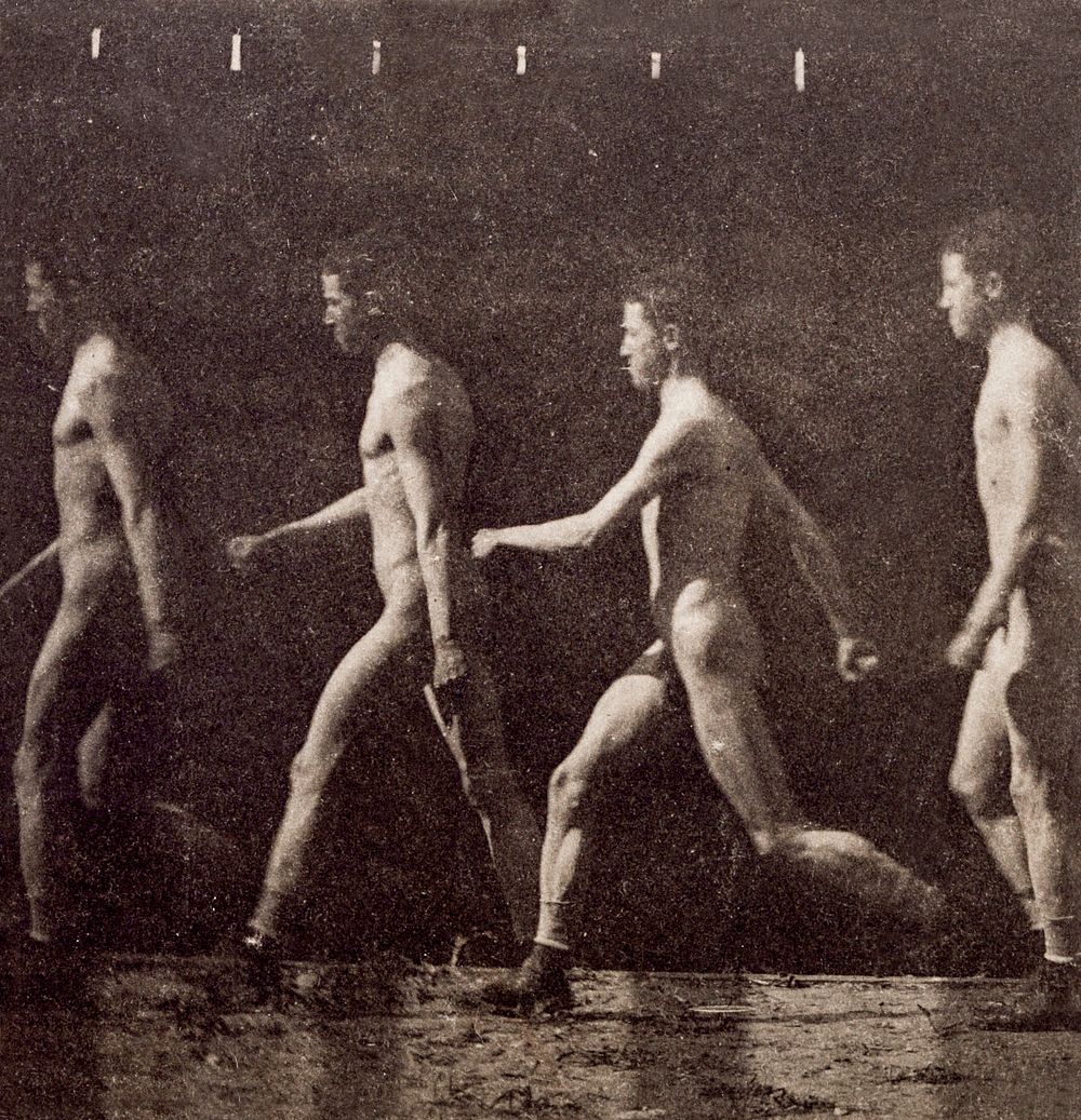 Walking Naked Men. Marey Wheel Photographs of Unidentified Model (ca. 1884) by Thomas Eakins. Original from The Smithsonian.…