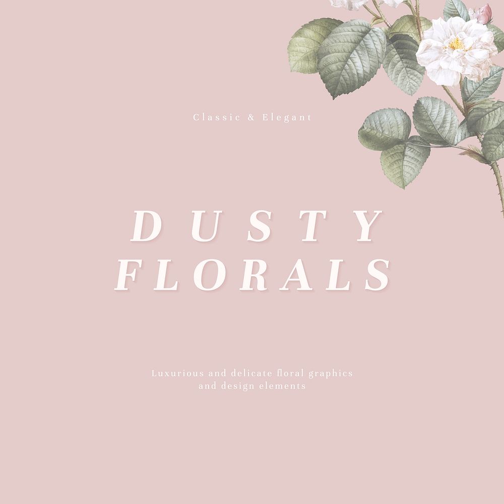 Elegant floral frame design vector