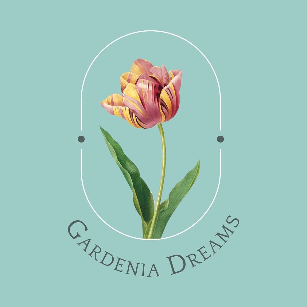 Gardenia dreams logo design vector
