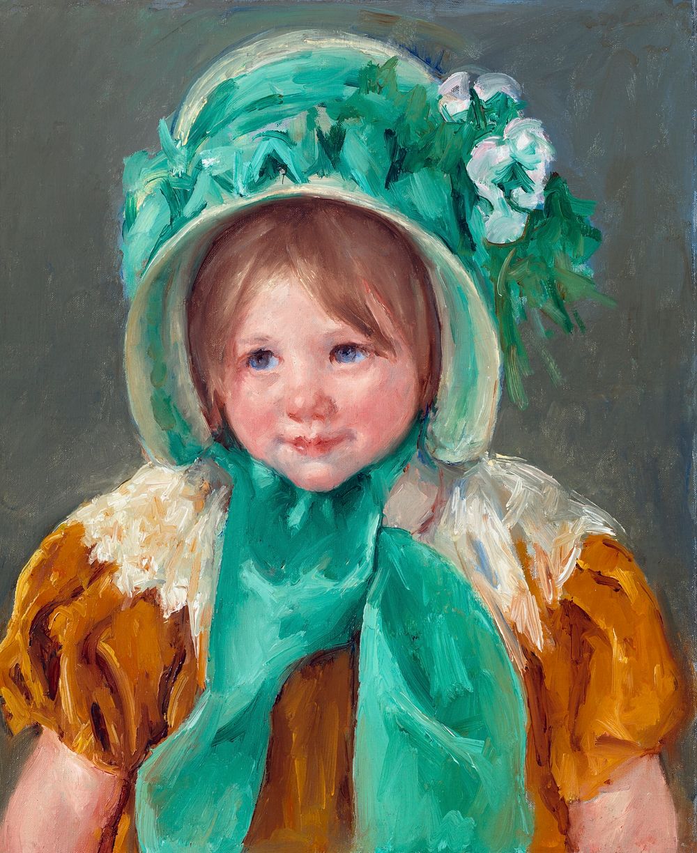 Sara in a Green Bonnet (ca. 1901) painting in high resolutionby Mary Cassatt. Original from Smithsonian Institution.…