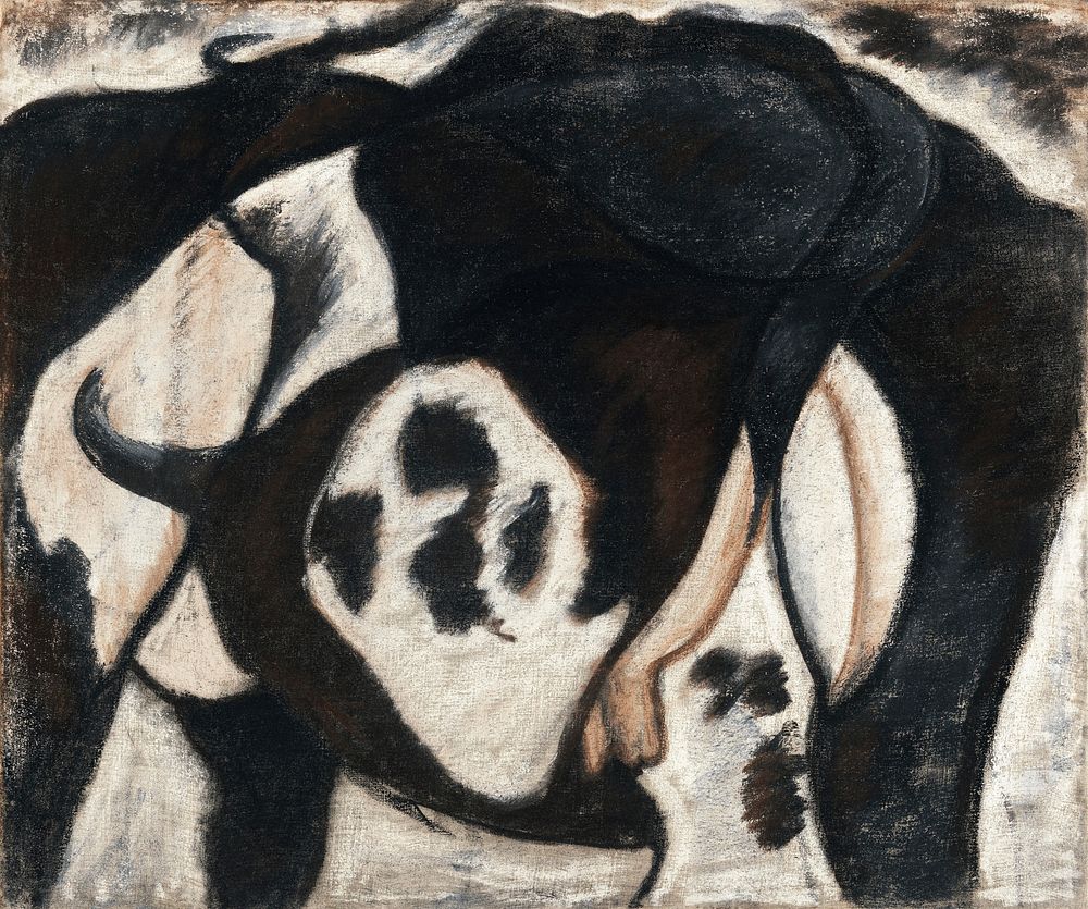 Arthur Dove's Cow (1912) famous painting. Original from the MET Museum. Digitally enhanced by rawpixel.