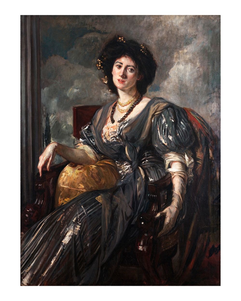 Jacques-&Eacute;mile Blanche&rsquo;s Portrait of Lady Michelham, portrait art print