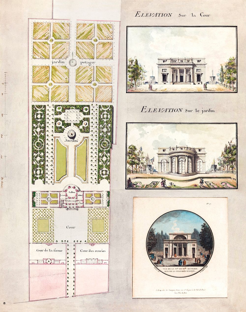 Project for the House and Gardens of Mlle. Guimard (1768&ndash;1770) by Jean Testard & Charles-Philippe Campion de Tersan.…