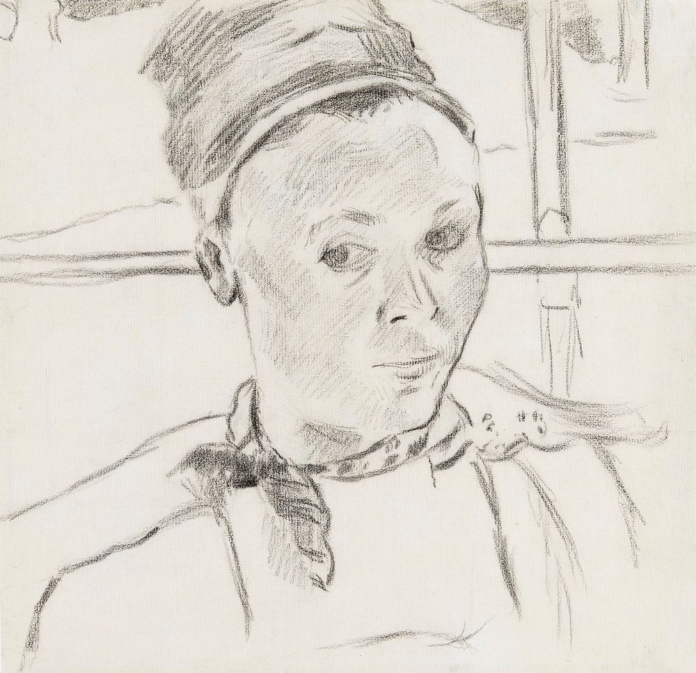 Bust of a Young Breton Woman (Possibly Marie Lagadu) (ca. 1886&ndash;1888) by Paul Gauguin. Original from The Art Institute…
