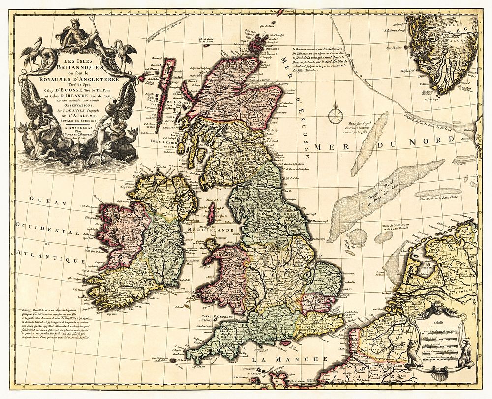 Les Isles Britanniques: ou sont le Royaume d'Angleterre tire ́de Sped celuy d'Ecosse tire ́de Th. Pont et celuy d'Irlande…