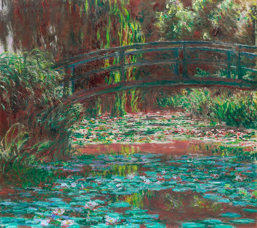 Water Lily Pond (1900) by Claude Monet. Original from the Art Institute of Chicago. Digitally enhanced by rawpixel.