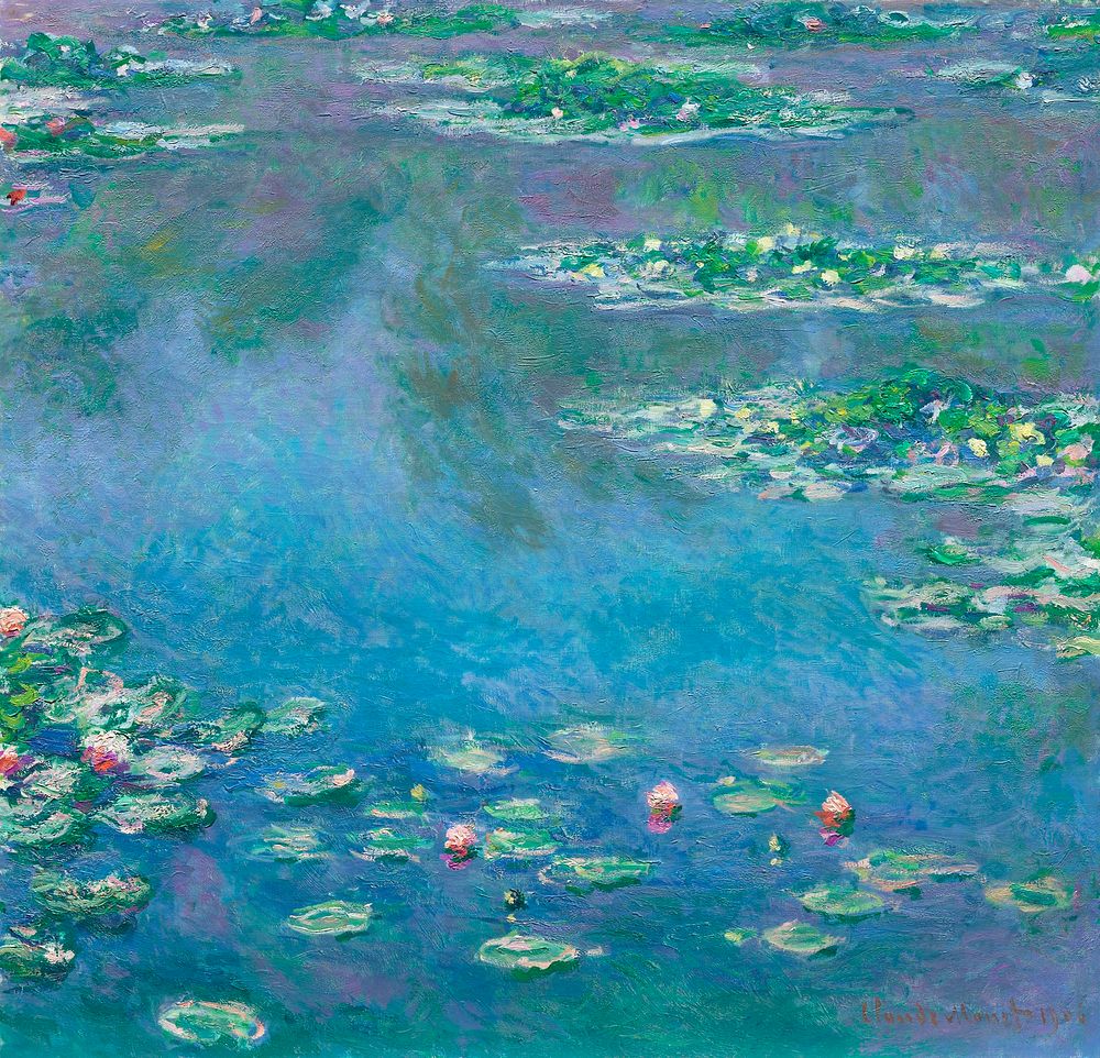 Water Lilies (1840&ndash;1926) by Claude Monet. Original from the Art Institute of Chicago. Digitally enhanced by rawpixel.
