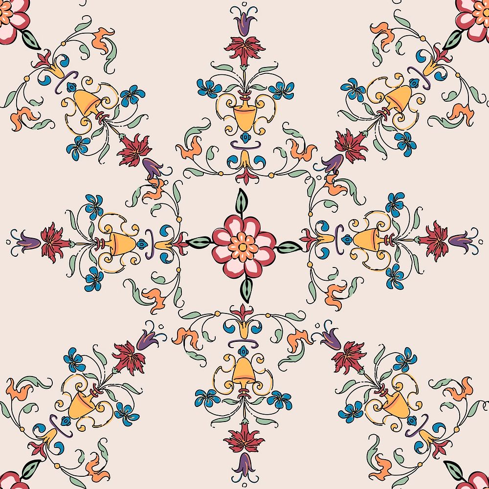Vintage flourish pattern