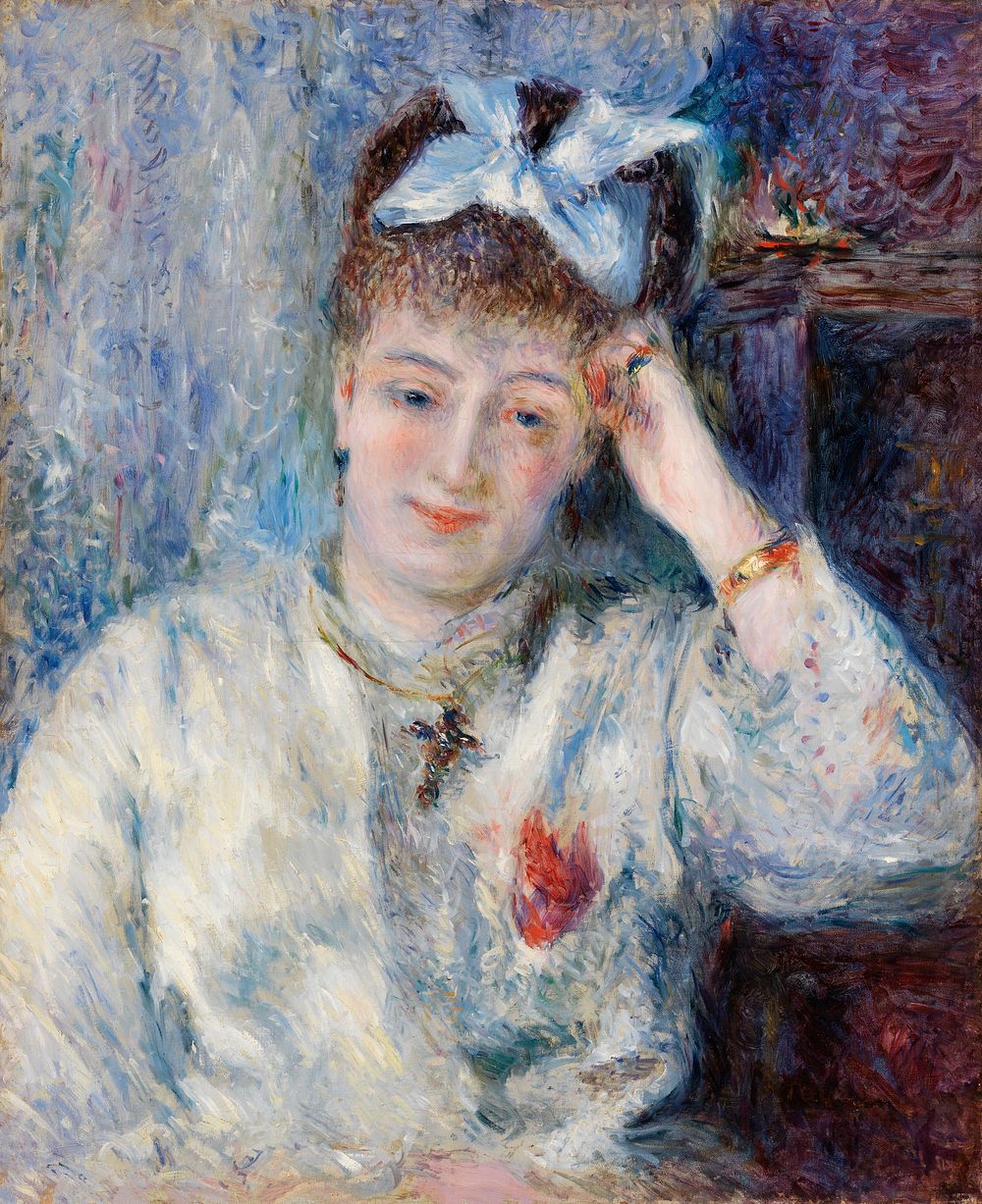 Portrait of Mademoiselle Marie Murer (Portrait de Mademoiselle Marie Murer) (1877) by Pierre-Auguste Renoir. Original from…