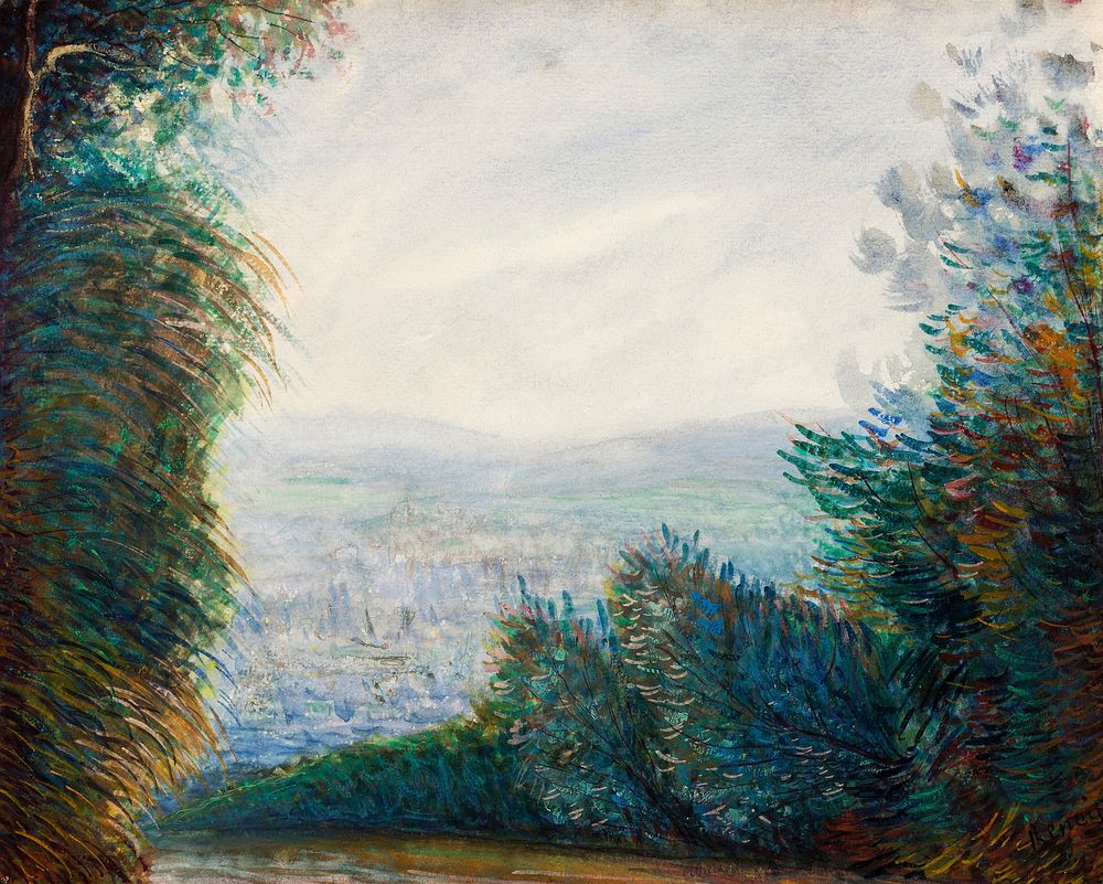 The Auvers Valley on the Oise River (after 1884) by Pierre-Auguste Renoir. Original from The Art Institute of Chicago.…
