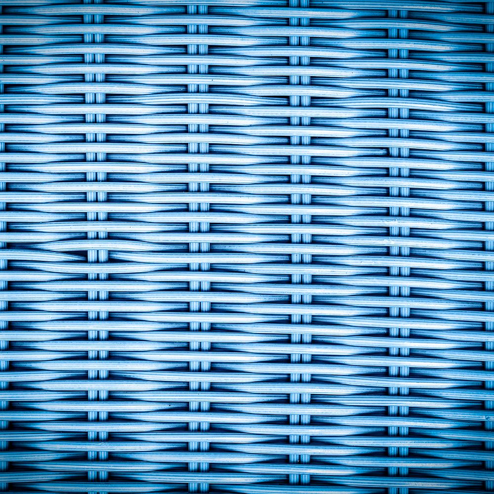 Blue craft rattan textured background image