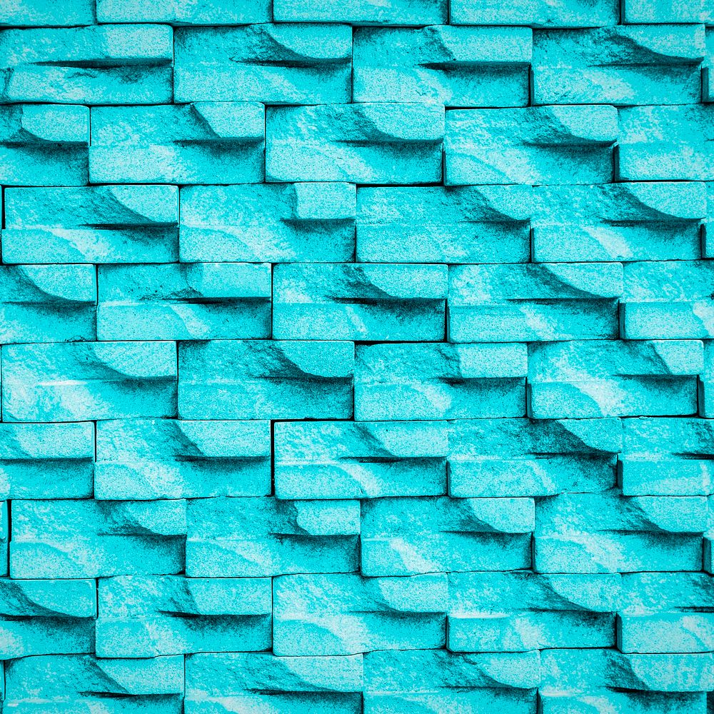 Blue brick texture background surface