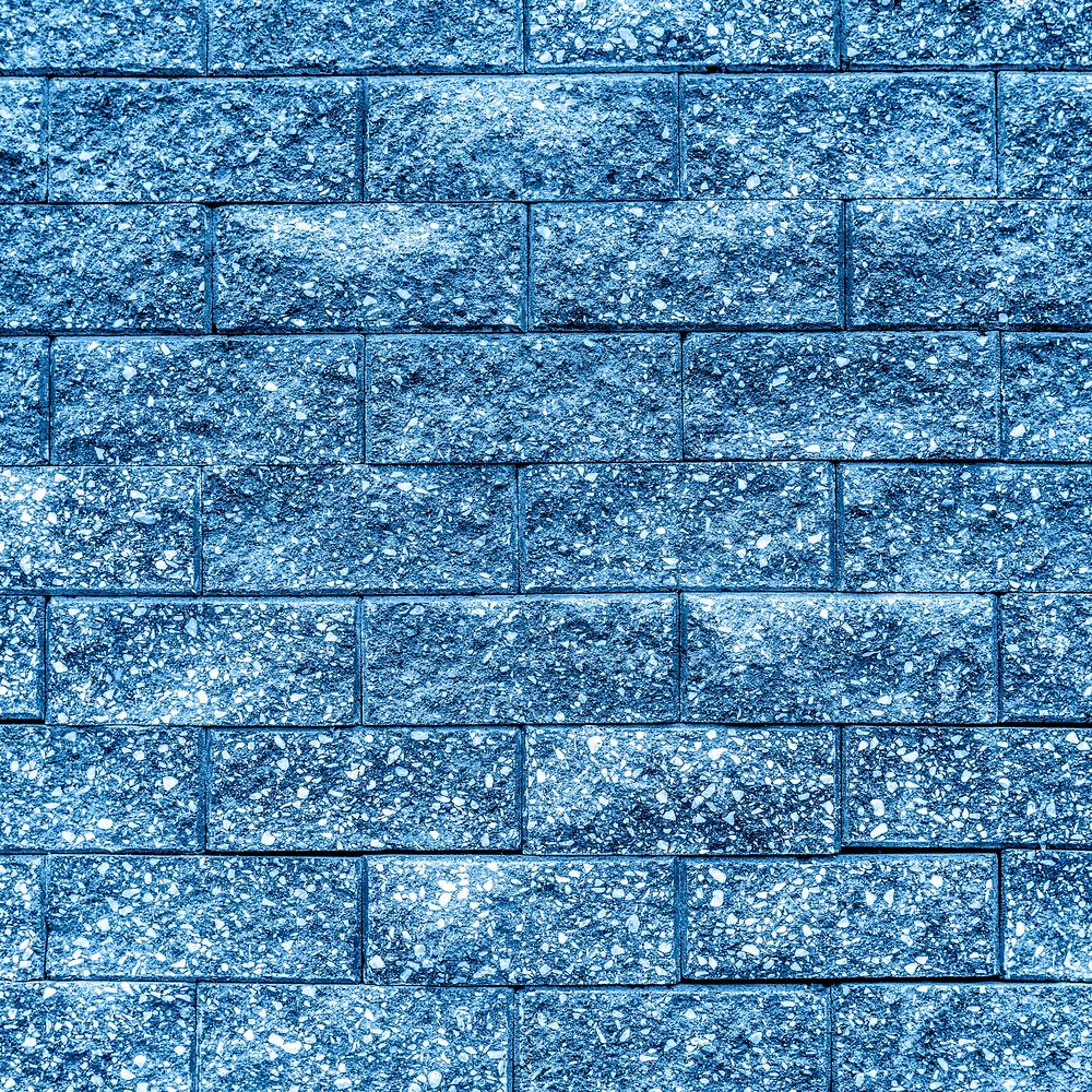 Shiny blue brick wall background