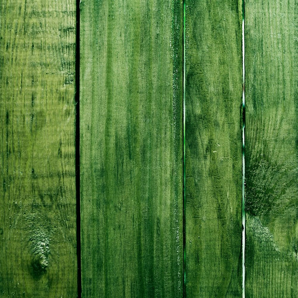 Old green plank wood wallpaper
