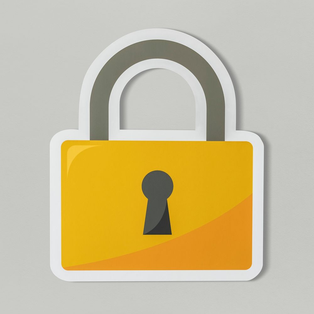 Privacy safety security lock icon