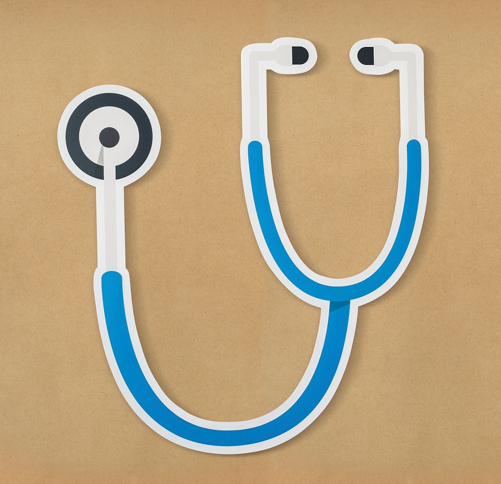 Stethoscope health and hospital icon
