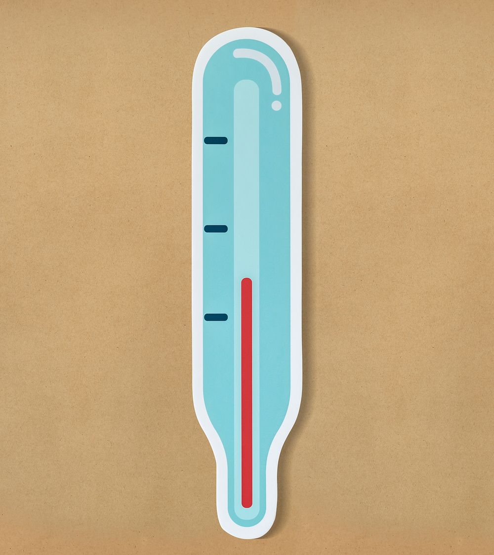 Temperature measurent thermometer icon