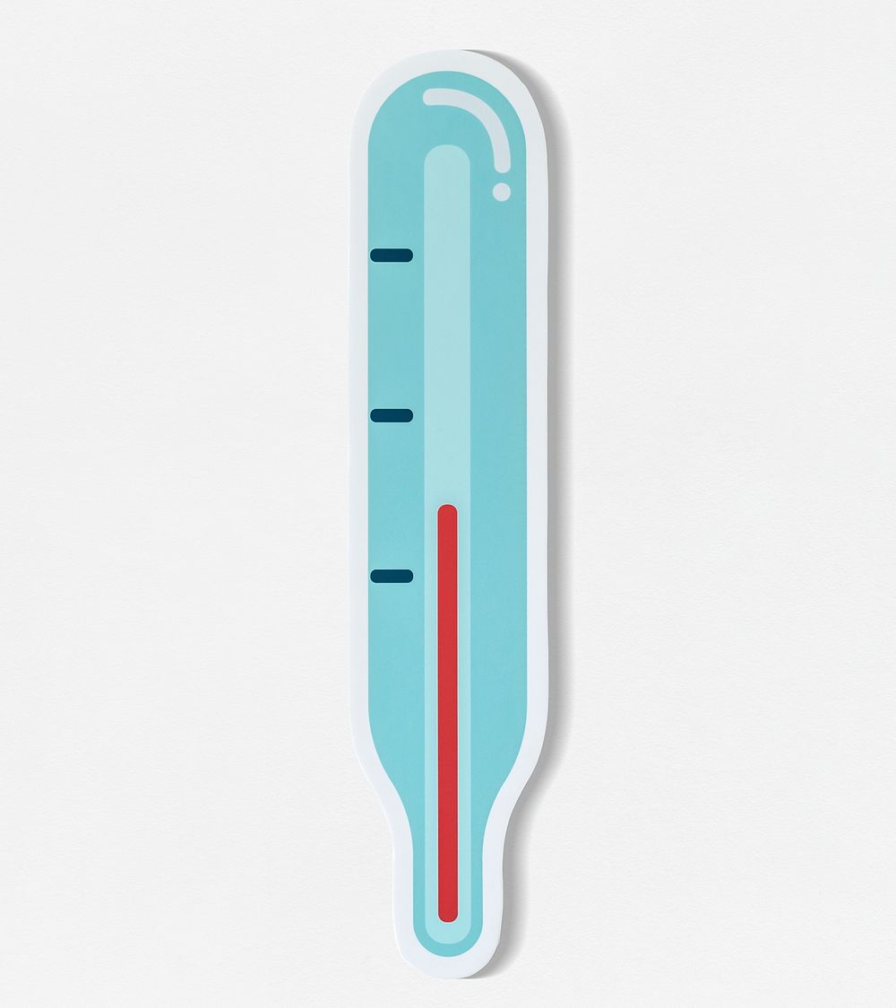Temperature measurement thermometer icon