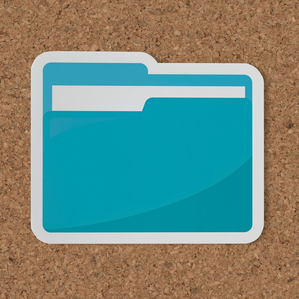 Icon of a blue folder