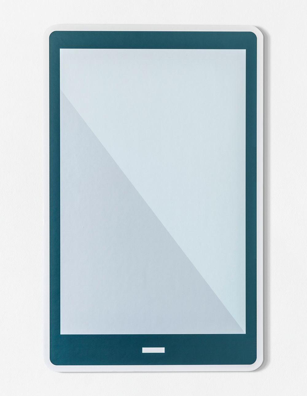 Blank isolated digital tablet icon